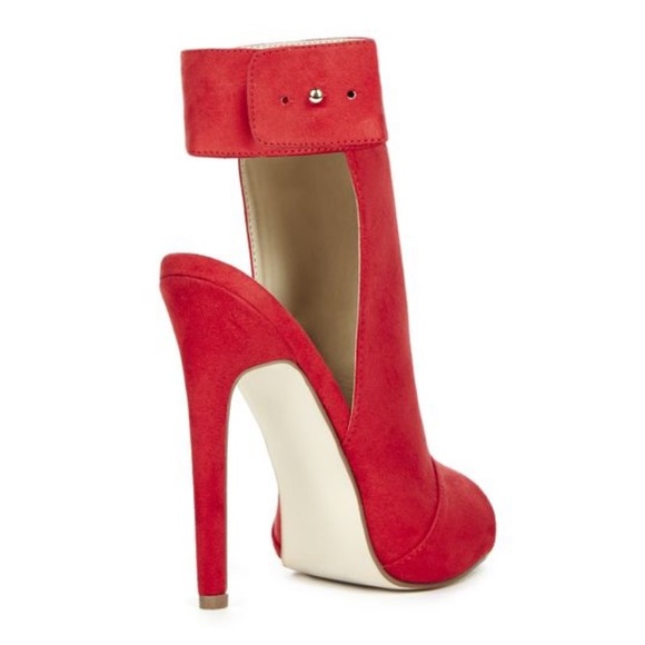 NWT JustFab Red Heels - Picture 4 of 7